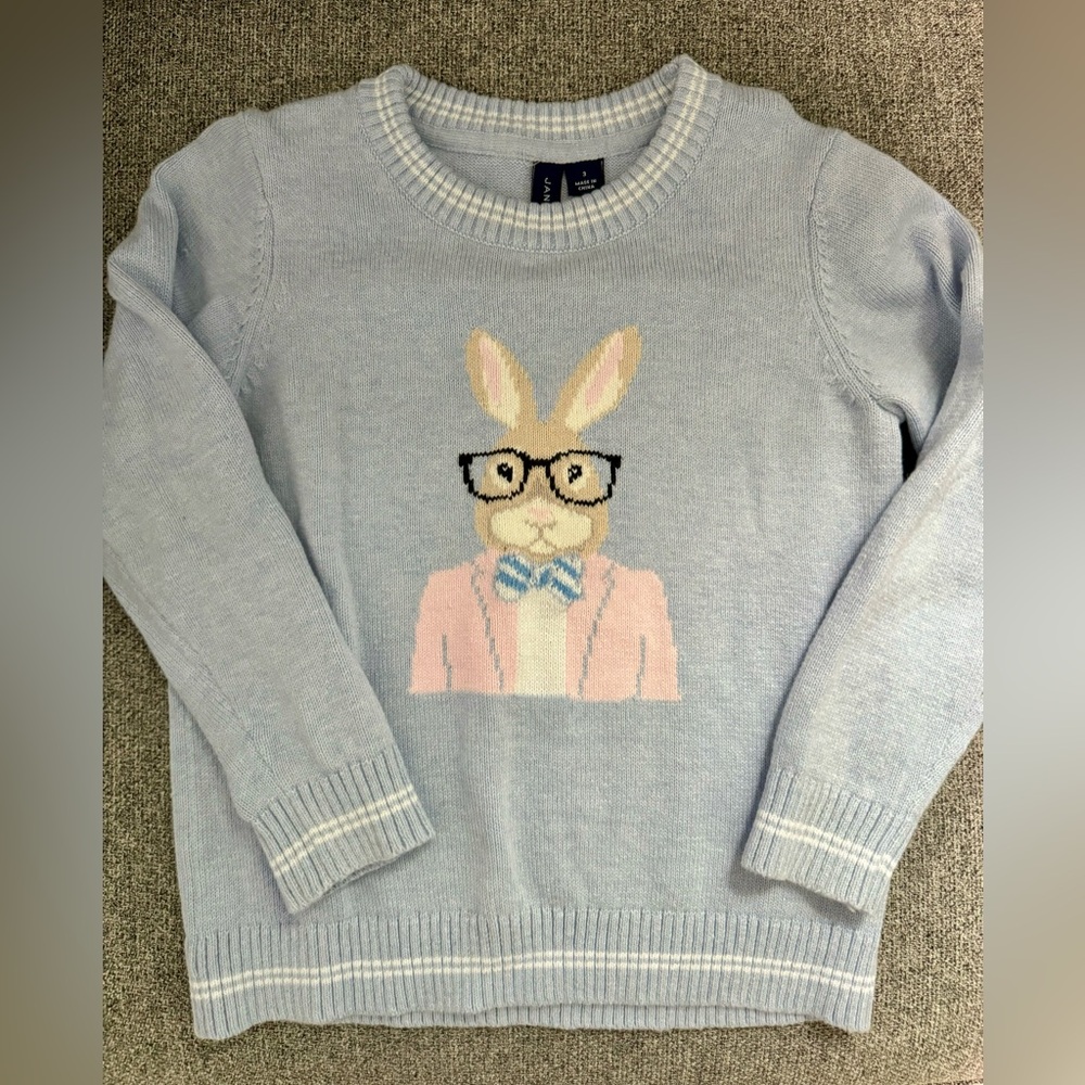 Janie and Jack Toddler Boy Bunny Sweater